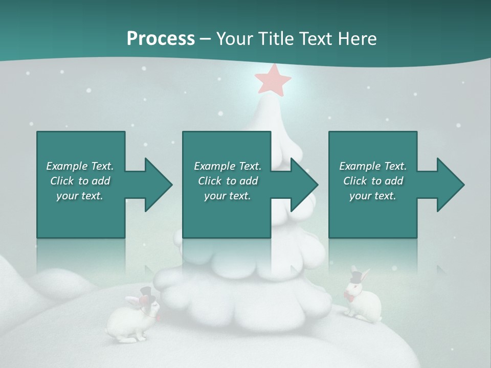 Rabbit Ornament Moon PowerPoint Template