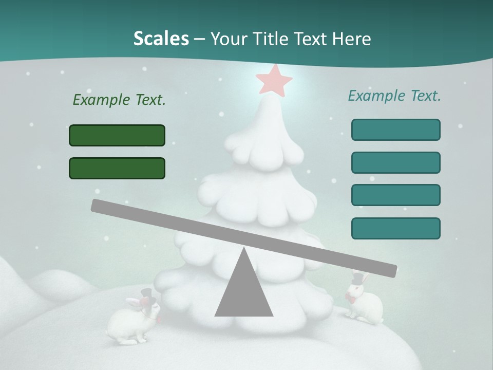 Rabbit Ornament Moon PowerPoint Template