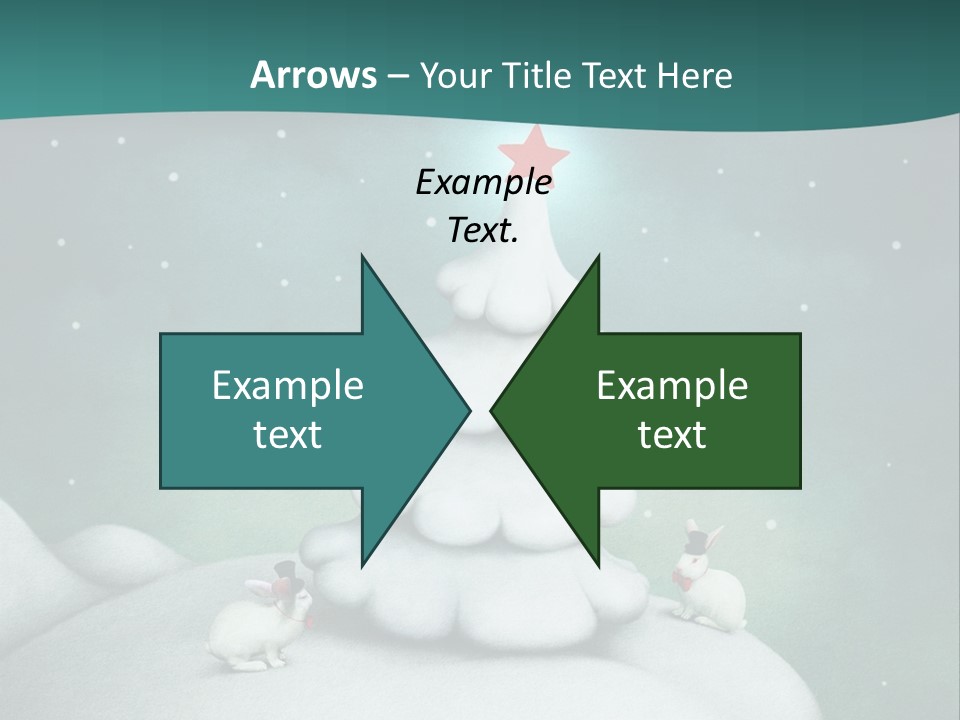 Rabbit Ornament Moon PowerPoint Template