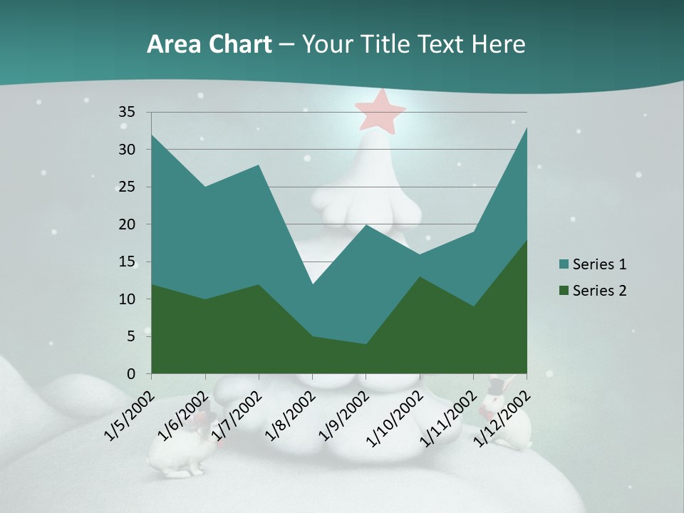 Rabbit Ornament Moon PowerPoint Template