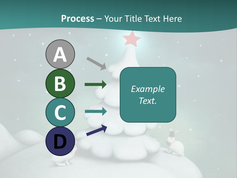 Rabbit Ornament Moon PowerPoint Template