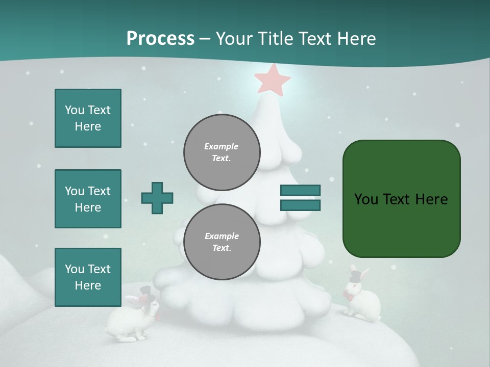 Rabbit Ornament Moon PowerPoint Template