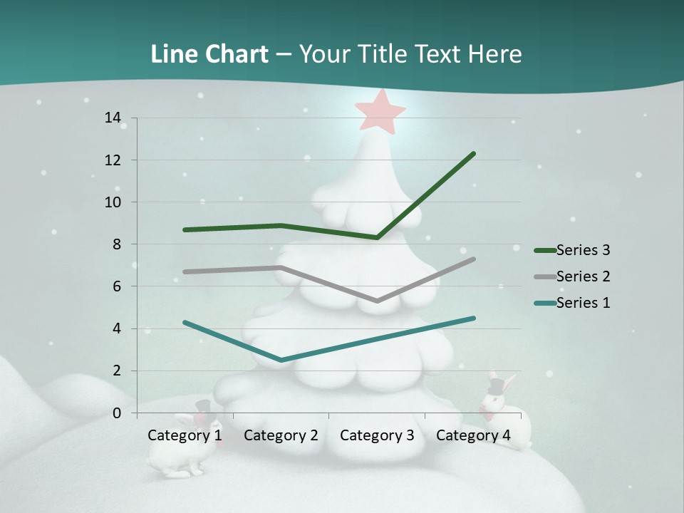 Rabbit Ornament Moon PowerPoint Template