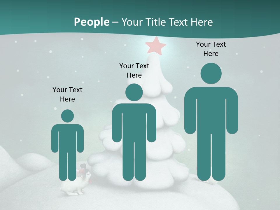 Rabbit Ornament Moon PowerPoint Template