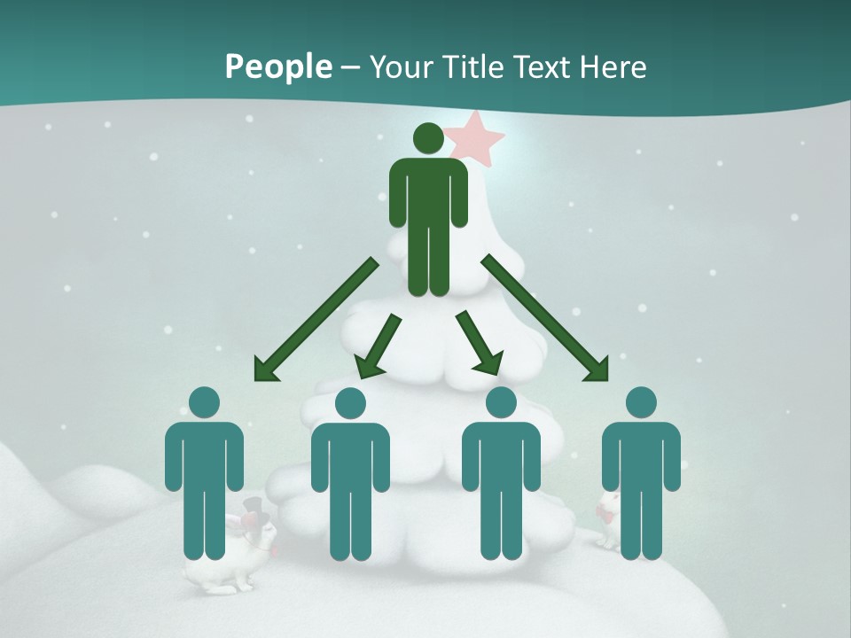 Rabbit Ornament Moon PowerPoint Template