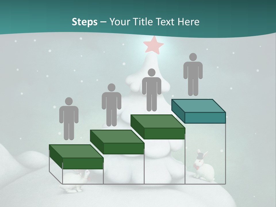 Rabbit Ornament Moon PowerPoint Template