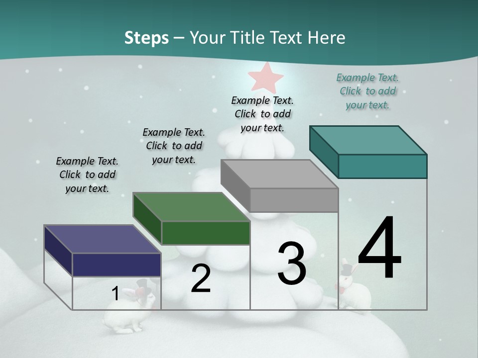 Rabbit Ornament Moon PowerPoint Template