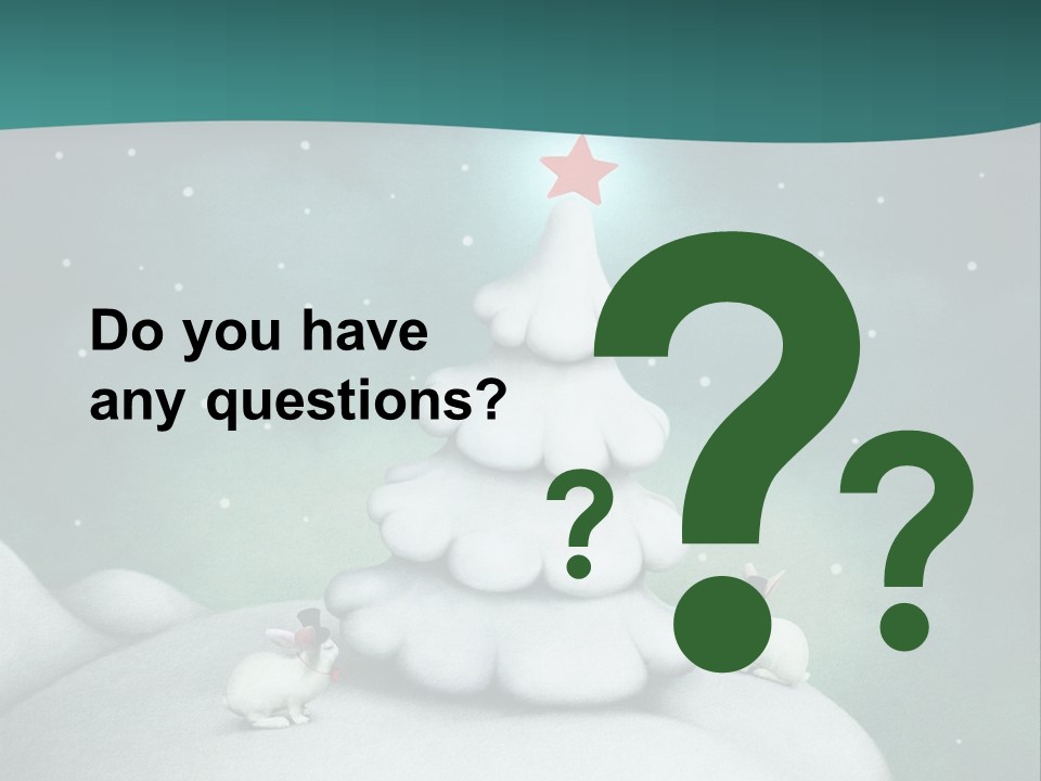 Rabbit Ornament Moon PowerPoint Template