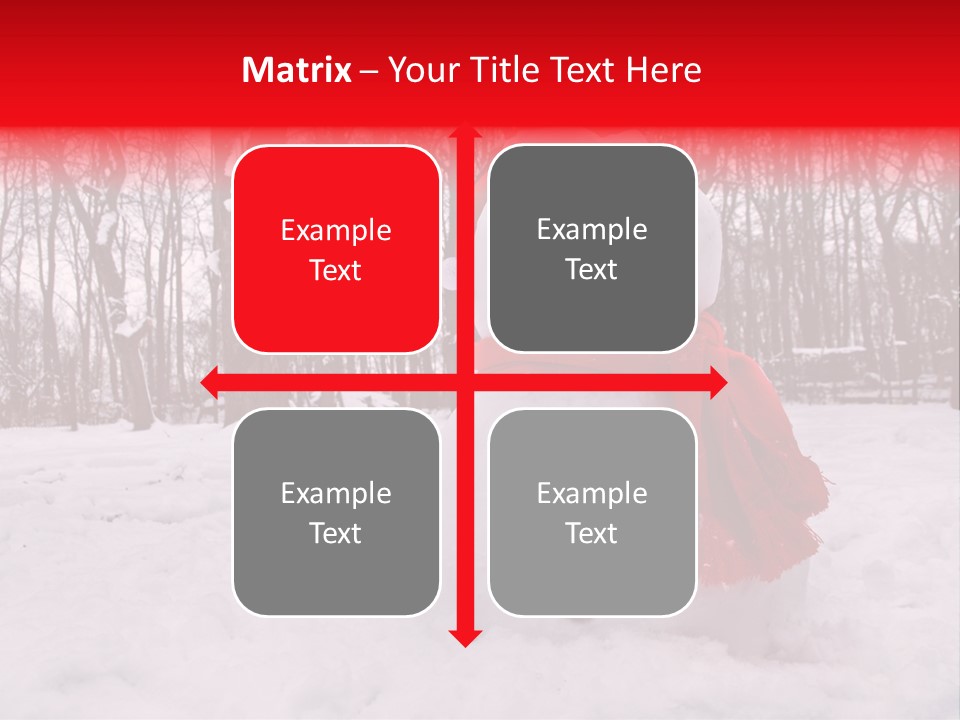 Vertical White Nobody PowerPoint Template