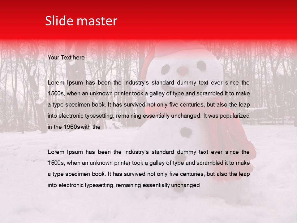 Vertical White Nobody PowerPoint Template