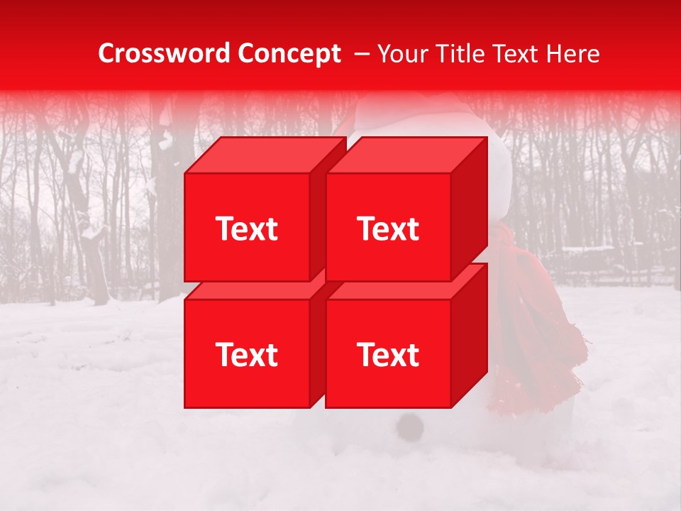 Vertical White Nobody PowerPoint Template