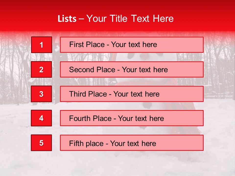 Vertical White Nobody PowerPoint Template