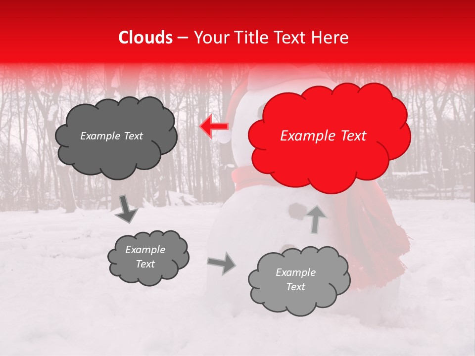 Vertical White Nobody PowerPoint Template