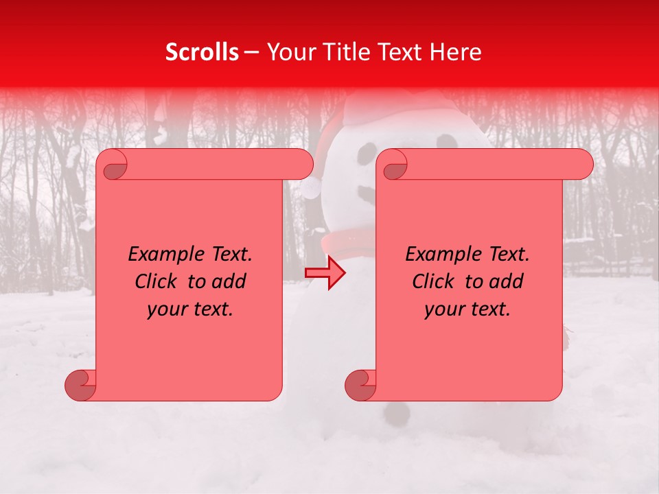 Vertical White Nobody PowerPoint Template