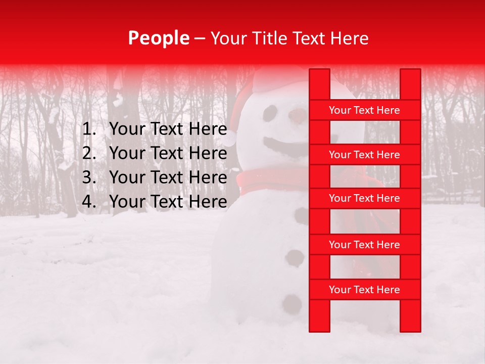 Vertical White Nobody PowerPoint Template