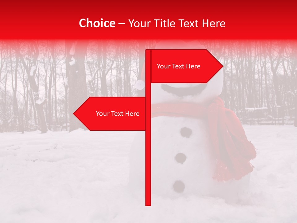 Vertical White Nobody PowerPoint Template