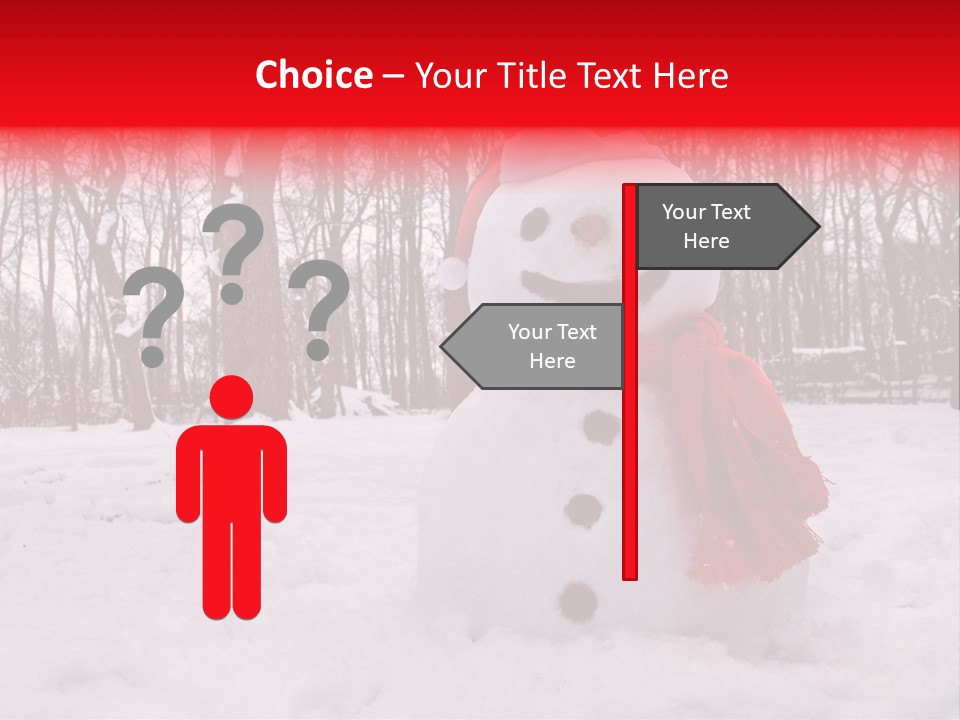 Vertical White Nobody PowerPoint Template