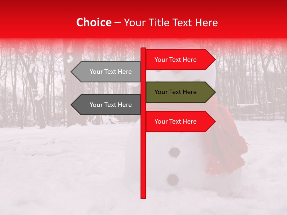 Vertical White Nobody PowerPoint Template