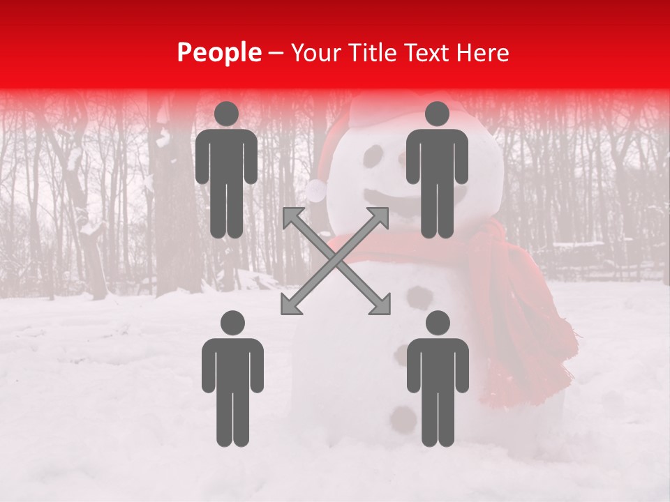 Vertical White Nobody PowerPoint Template