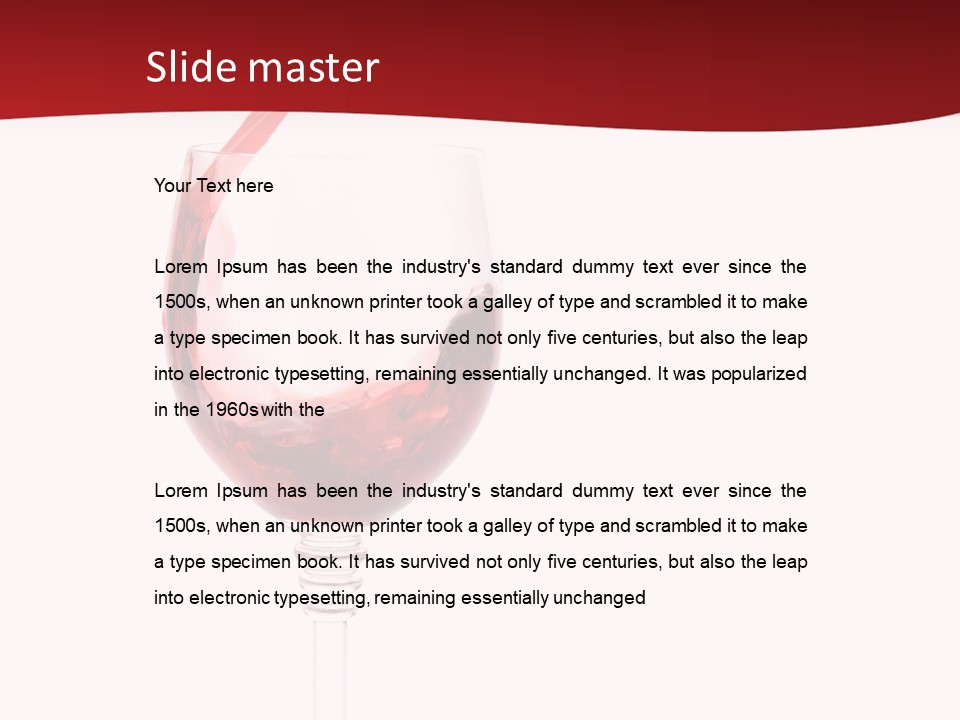 Red Wine Romantic PowerPoint Template
