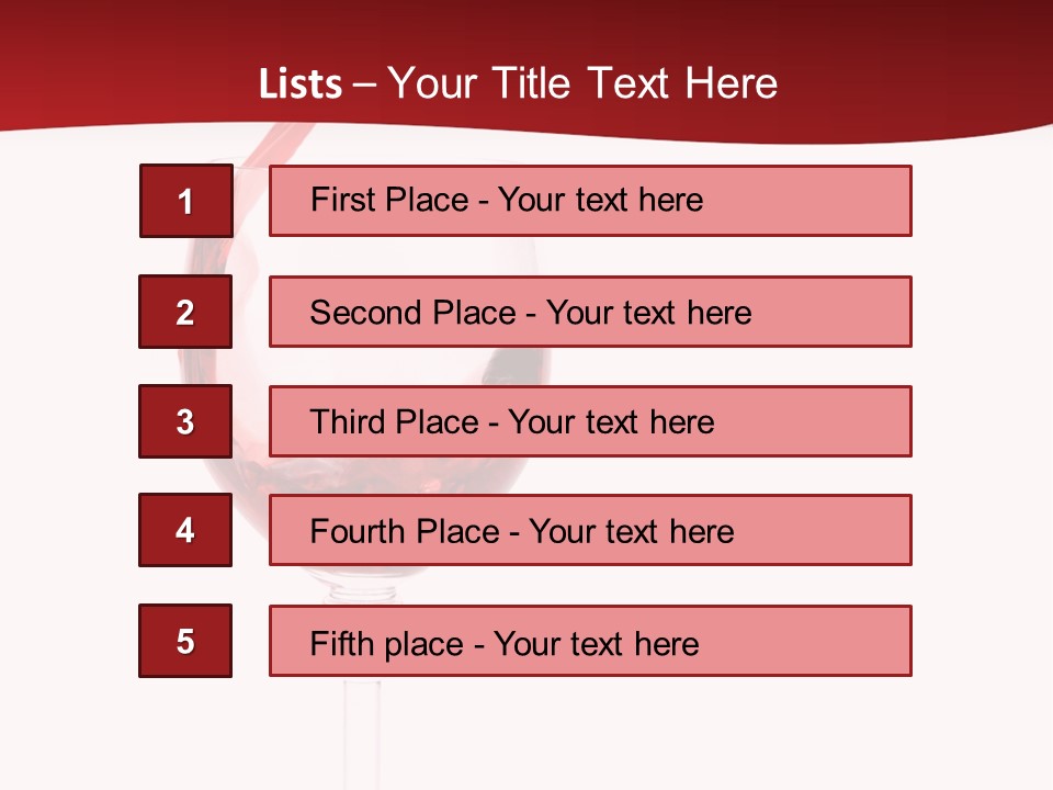 Red Wine Romantic PowerPoint Template