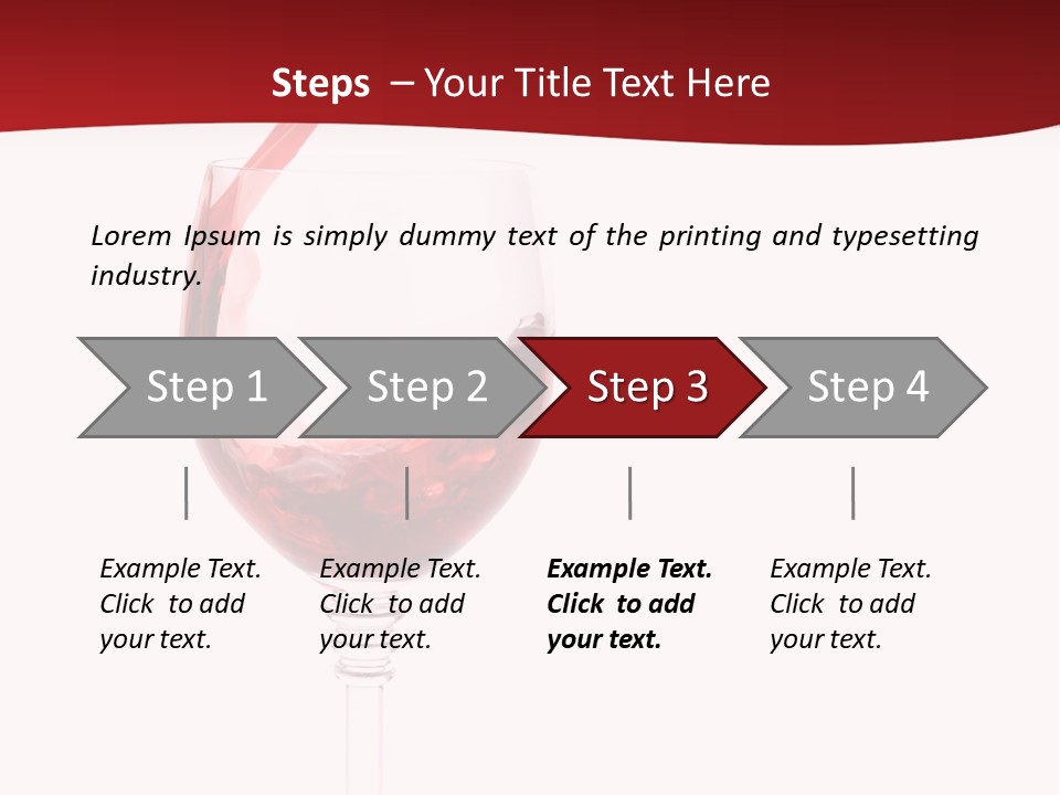 Red Wine Romantic PowerPoint Template