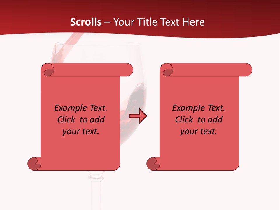 Red Wine Romantic PowerPoint Template