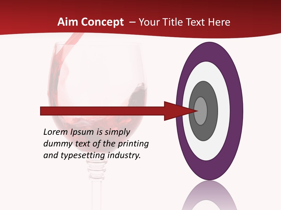 Red Wine Romantic PowerPoint Template