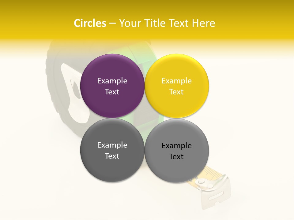 Measuring Steel Lock PowerPoint Template