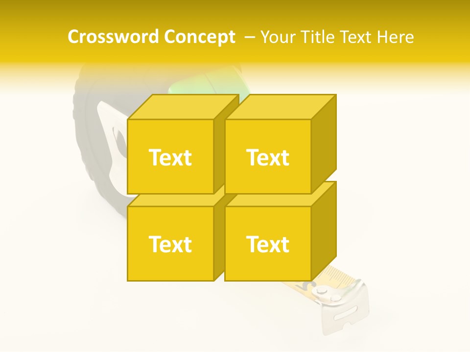 Measuring Steel Lock PowerPoint Template