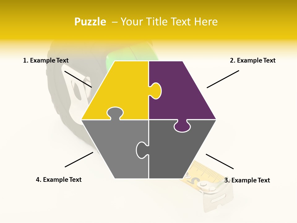Measuring Steel Lock PowerPoint Template