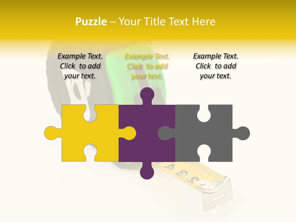 Measuring Steel Lock PowerPoint Template