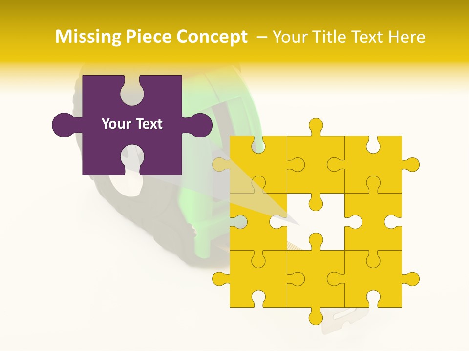 Measuring Steel Lock PowerPoint Template