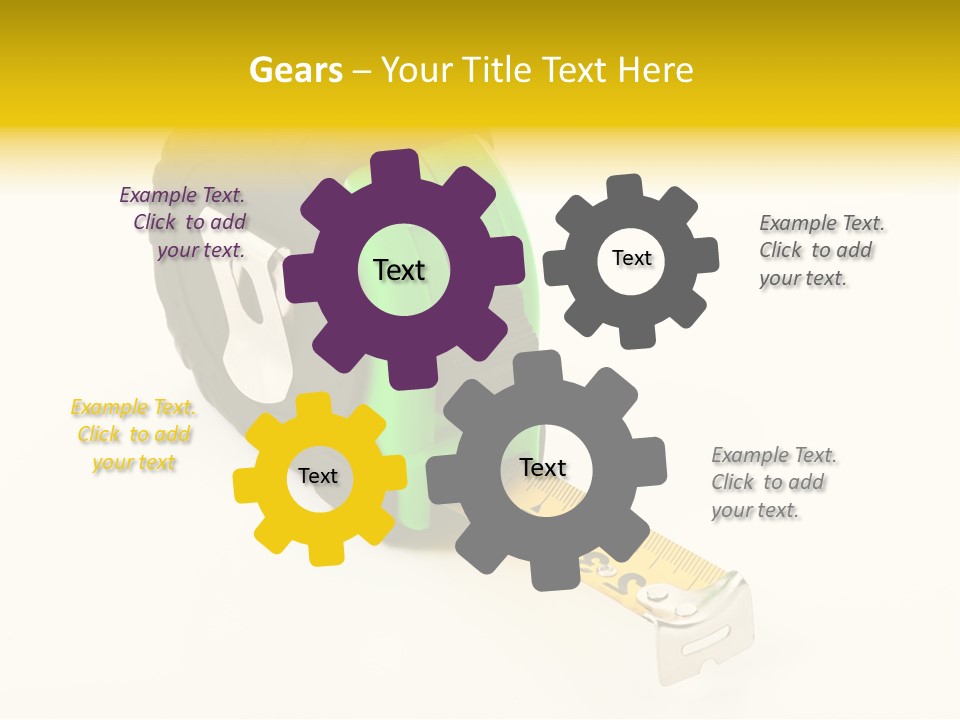 Measuring Steel Lock PowerPoint Template