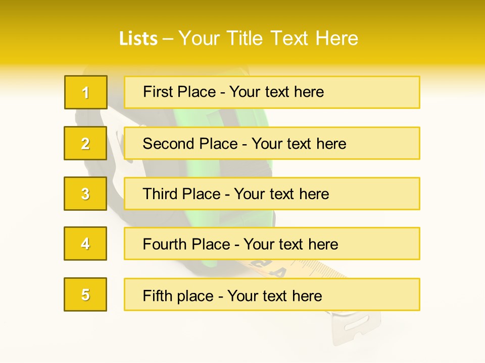 Measuring Steel Lock PowerPoint Template