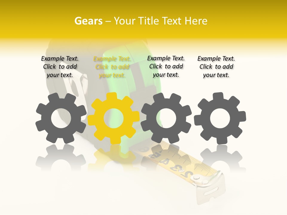 Measuring Steel Lock PowerPoint Template