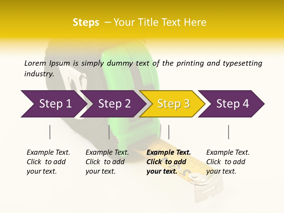 Measuring Steel Lock PowerPoint Template
