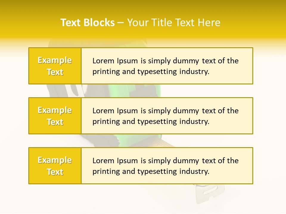 Measuring Steel Lock PowerPoint Template