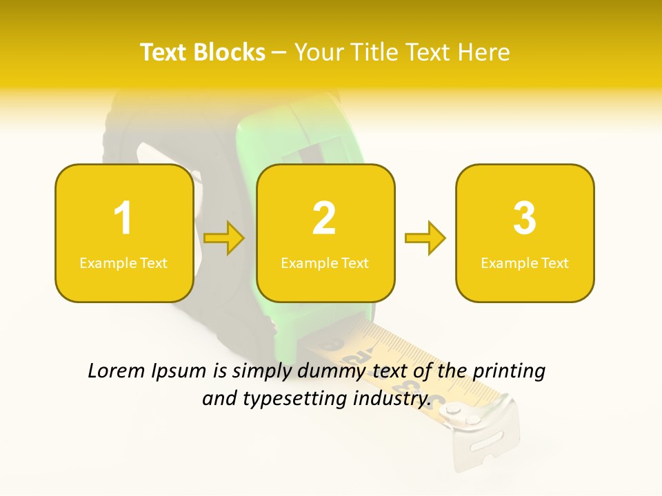 Measuring Steel Lock PowerPoint Template