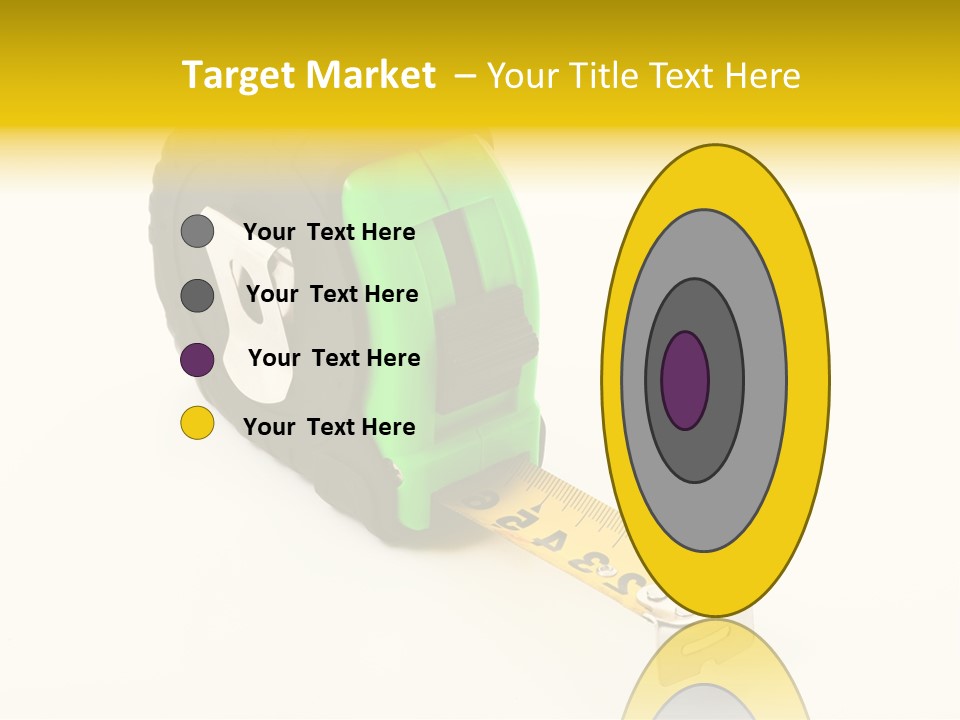 Measuring Steel Lock PowerPoint Template