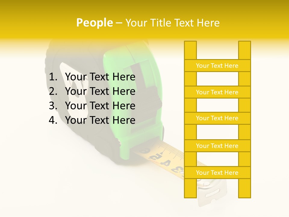 Measuring Steel Lock PowerPoint Template