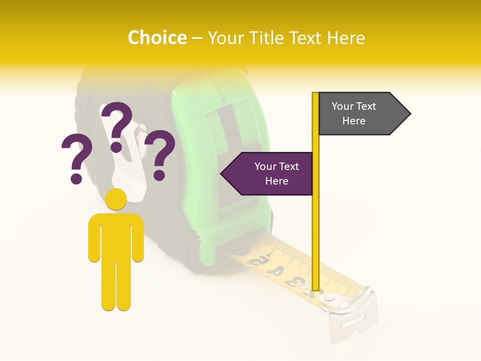 Measuring Steel Lock PowerPoint Template