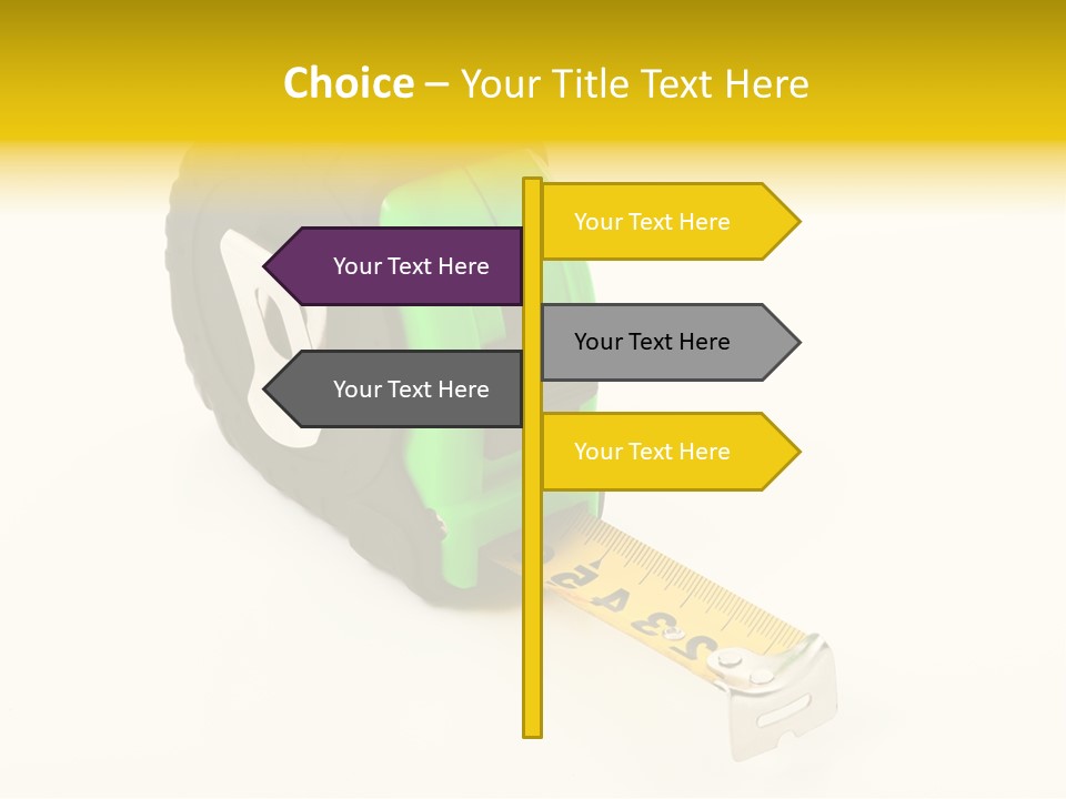 Measuring Steel Lock PowerPoint Template