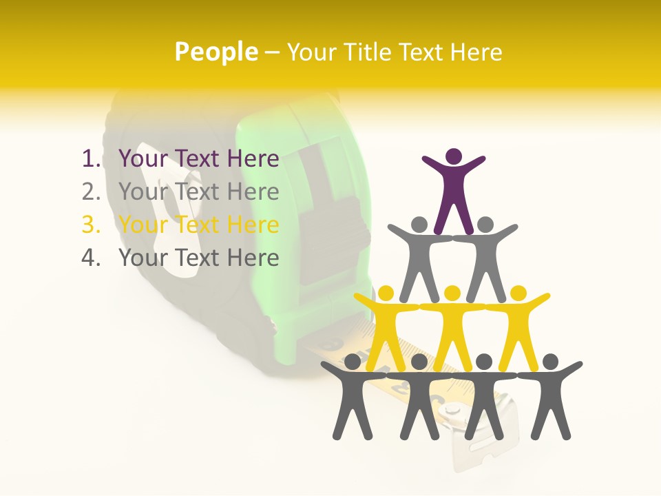Measuring Steel Lock PowerPoint Template