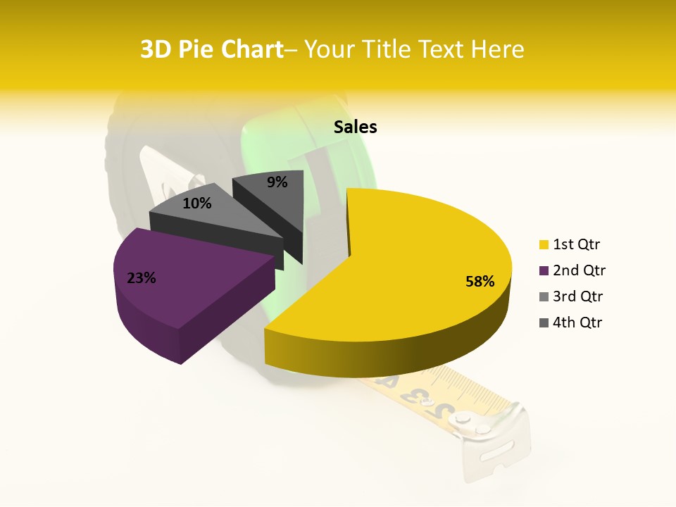 Measuring Steel Lock PowerPoint Template