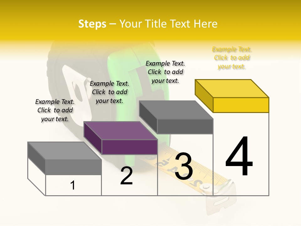 Measuring Steel Lock PowerPoint Template