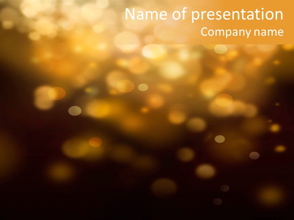 Gold Merry Brown PowerPoint Template