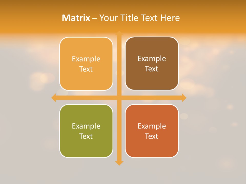 Gold Merry Brown PowerPoint Template