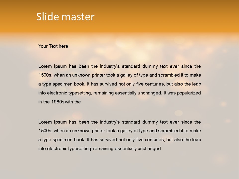 Gold Merry Brown PowerPoint Template