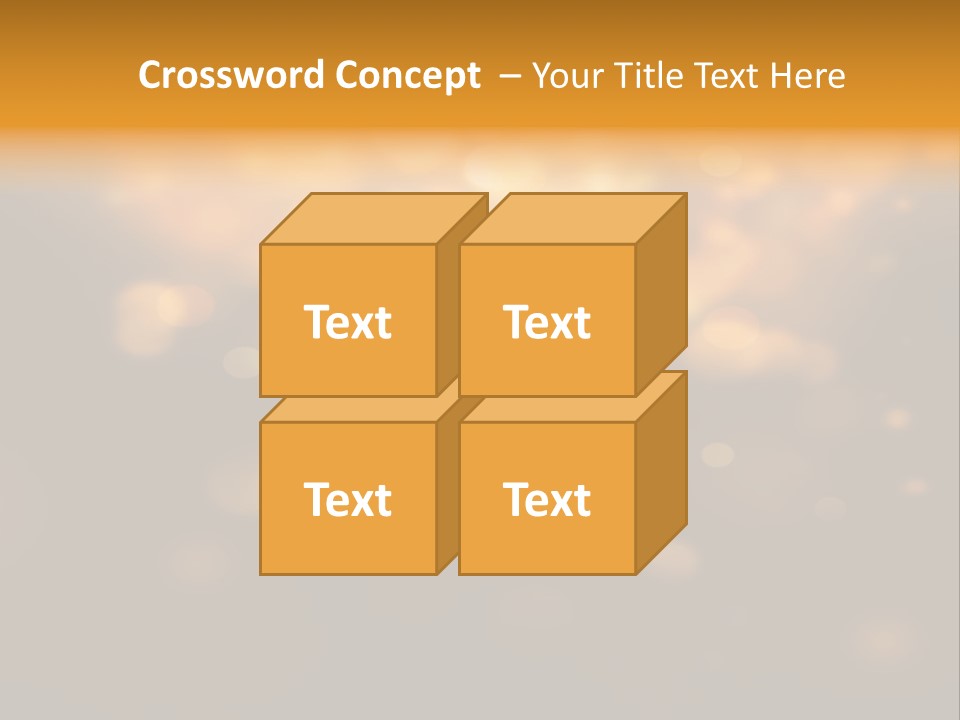 Gold Merry Brown PowerPoint Template